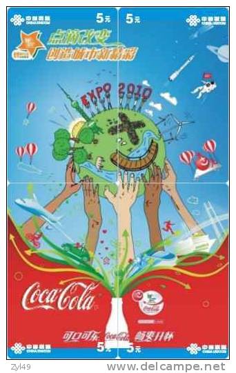 C04281 China Phone Cards Coca Cola Puzzle 36pcs - Alimentación