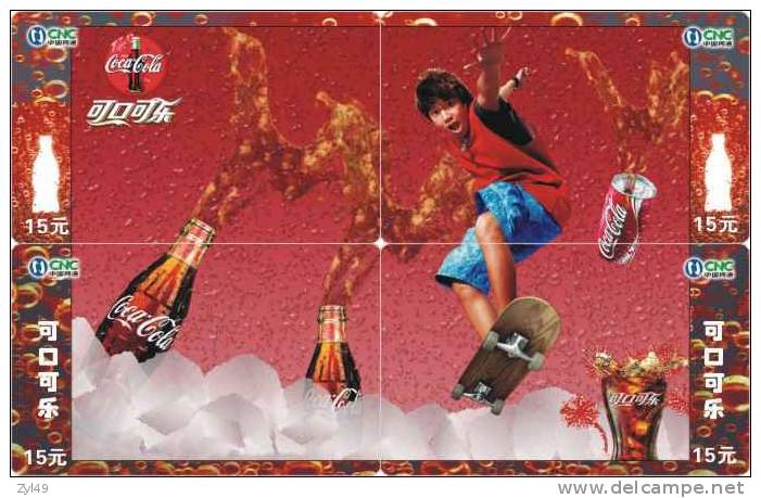 C04285 China Phone Cards Coca Cola Puzzle 48pcs - Alimentación