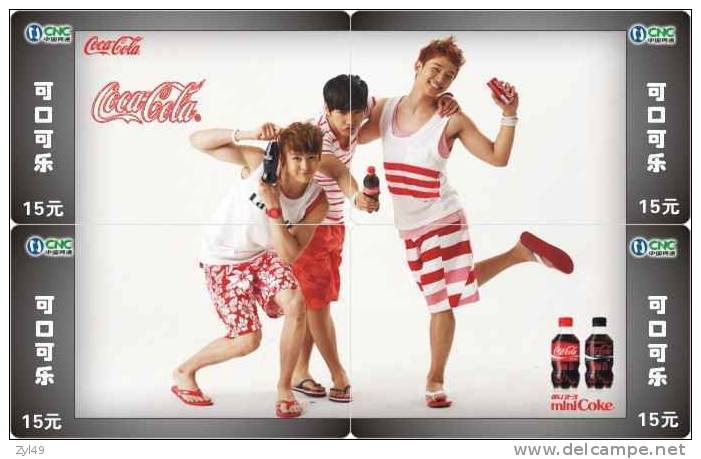 C04285 China phone cards Coca Cola puzzle 48pcs