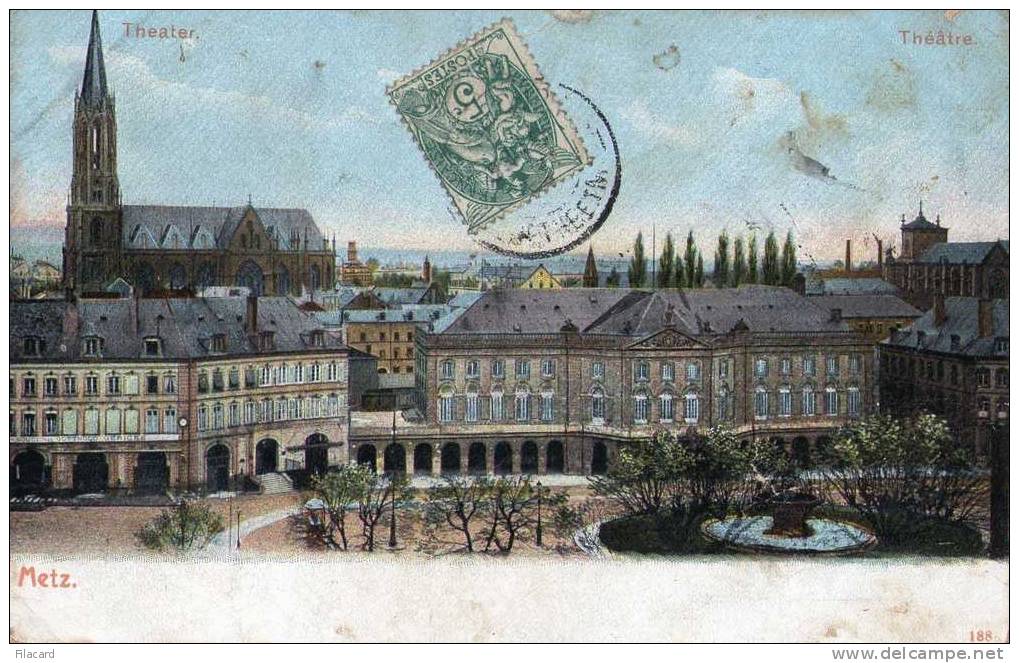 12461   Francia,    Metz,  Theater,  VG  1907 - Lorraine