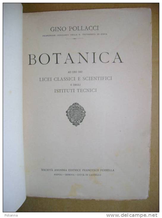 PM/16 BOTANICA G. Pollacci S.E. Perrella 1925 Illustrato - Gardening