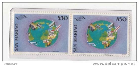 **  SAN MARIN 1995  DUO  OBLITERES HORIZONTAL  "57"" - Used Stamps
