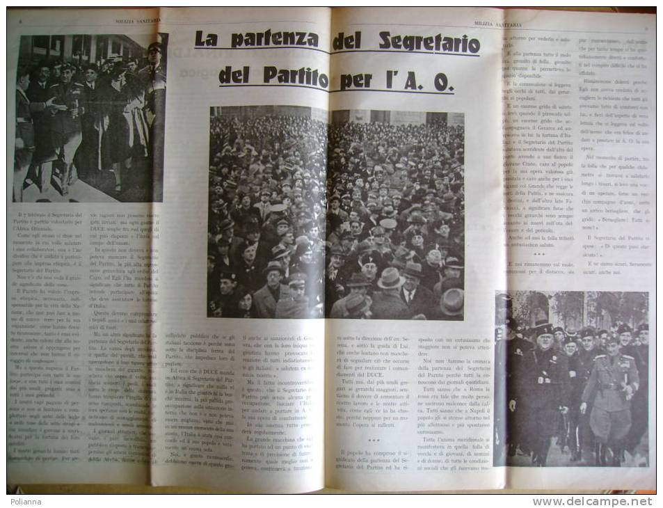 PM/39 MILIZIA SANITARIA 1936 P.N.Fascista / Segretario Partito - Italiano