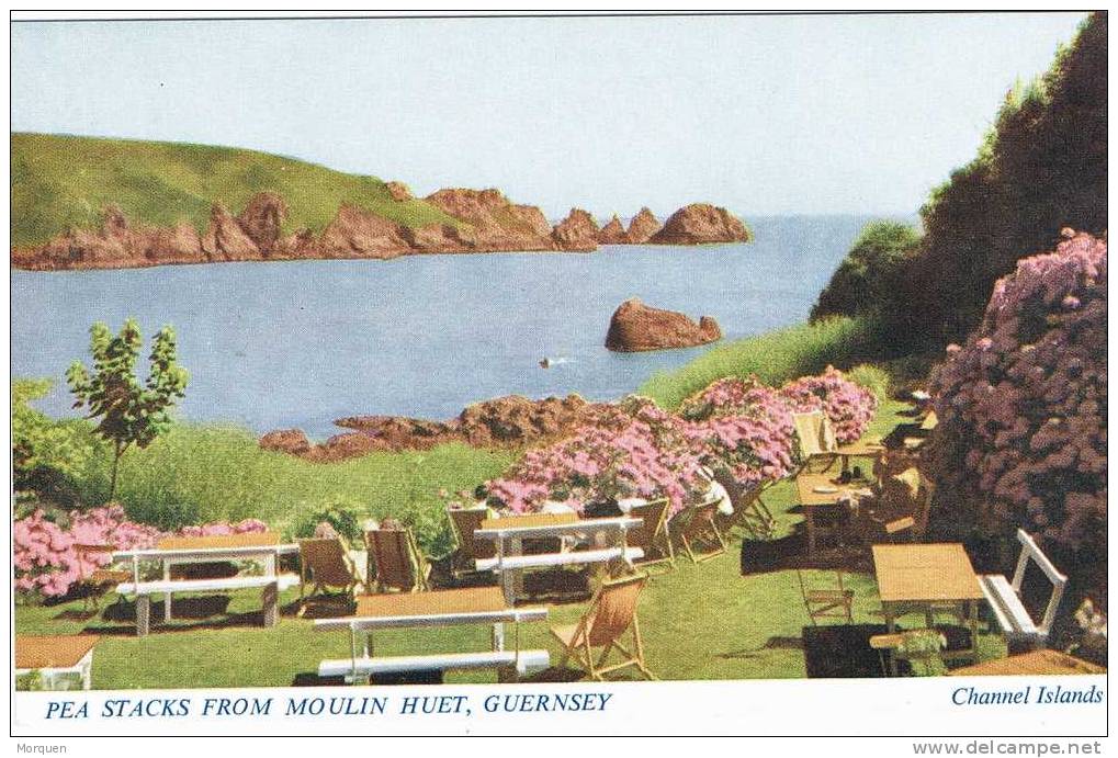 Postal GUERNESEY. (Channel Islands) Pea Stacks From Moulin - Guernsey