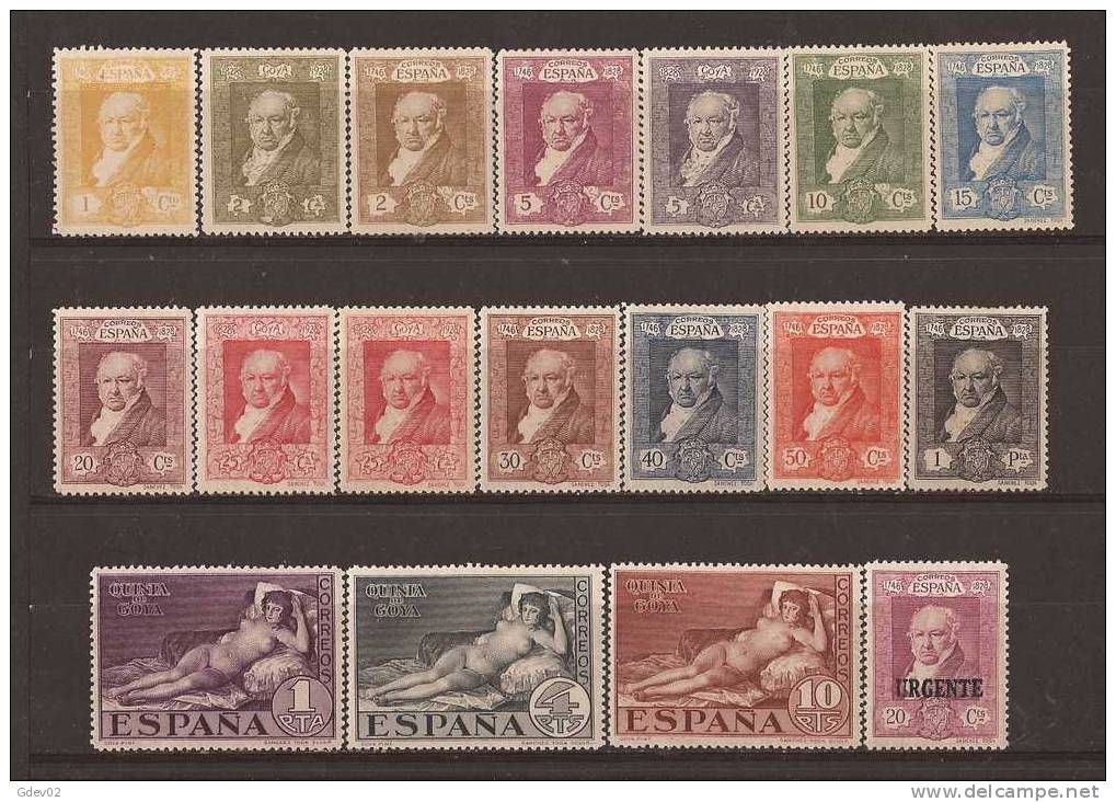 ES499-3937.. España Spain Espagne QUINTA DE GOYA 1930(Ed 499/16**),sin Charnela LUJO - Nuevos