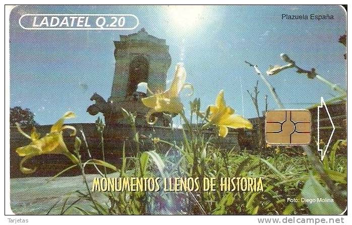 TARJETA DE GUATEMALA DE LA PLAZUELA ESPAÑA - Guatemala