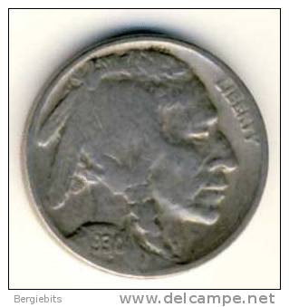 1930 United States Buffalo Nickel In Very Nice Condition - 1913-1938: Buffalo
