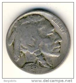 1936 United States Buffalo Nickel In Very Nice Condition - 1913-1938: Buffalo