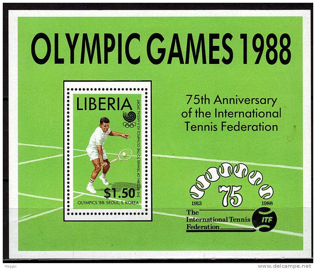 LIBERIA   BF 118  * *    JO 1988   Tennis - Tennis