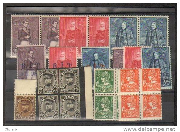 BELG.  Petit Lot T-P 302/307 Nsch Etcertains Petite Adhérence + Divers Nsch  - Cote 105 Euros - Unused Stamps