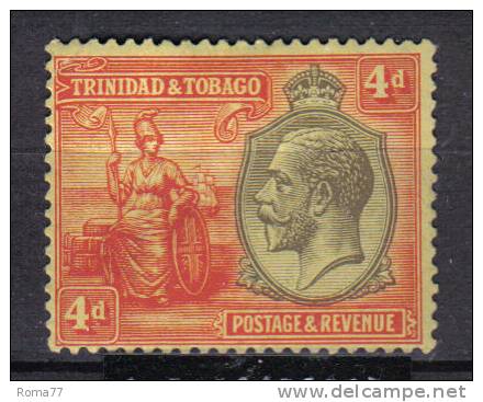 SS3564 - TRINIDAD & TOBAGO, Giorgio V Yvert N. 114A  * - Trinidad & Tobago (...-1961)