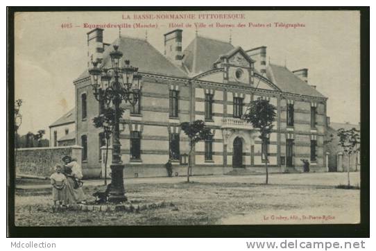 50 EQUEURDREVILLE / Hôtel De Ville Et Bureau Des Postes Et Télégraphes / - Equeurdreville