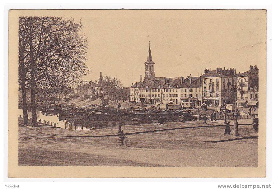 Chalon Sur Saône - Pont De La Colombière Et Quartier Saint-Cosme - A Circulé En 1945 - Chalon Sur Saone