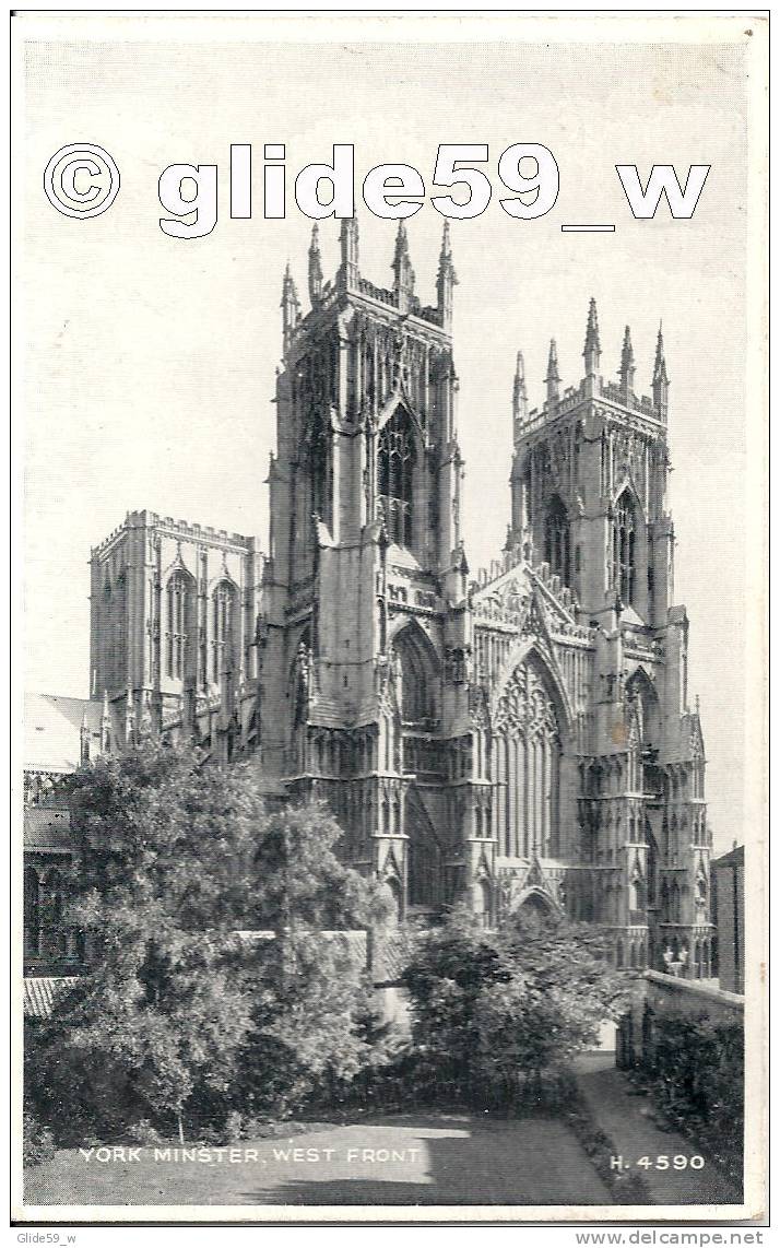 York Minster - West Front - N° H. 4590 - NEUVE ! - York