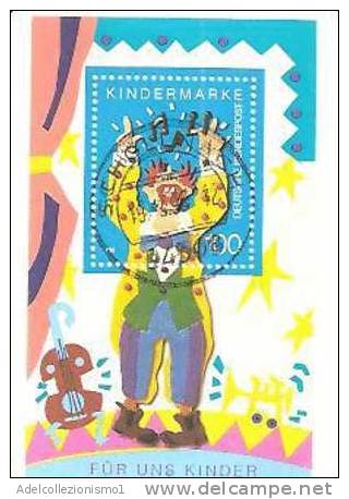 49936)foglietto Commemorativo Tedesco Con Un Valore Kindermarke + Annullo - Bf26 - 1st Day – FDC (sheets)