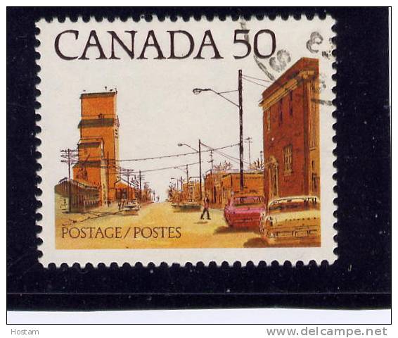 CANADA- UNITRADE #723, DARNELL 823d, ***cat On Roof***  Medium-Value Street Definitive1977-82,  Used,   WYSIWYG - Oblitérés