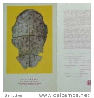 Folder Taiwan 1979 Ancient Chinese Art Treasures Stamps - Chinese Character Bronze Tortoise Turtle Language - Unused Stamps