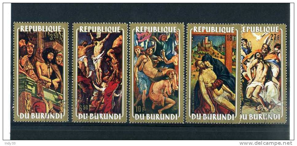 - BURUNDI 1972 . TIMBRES OBLITERES AVEC GOMME - Oblitérés