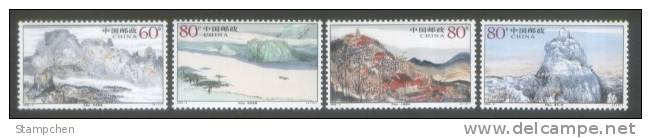 China 2006-9 Tianzhu Mountain Stamps Rock Temple Stream Ship Geology - Ungebraucht