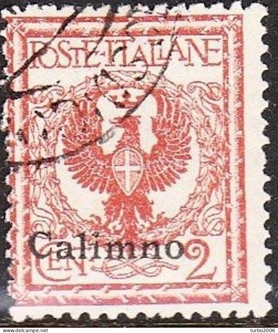 DODECANESE 1912 Black Overprint CALIMNO 2 Ct. Brown  Vl. 1 - Dodécanèse