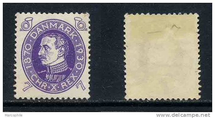 DANEMARK / 1930 - # 198 - 7 Ö VIOLET  * (ref T75) - Nuovi