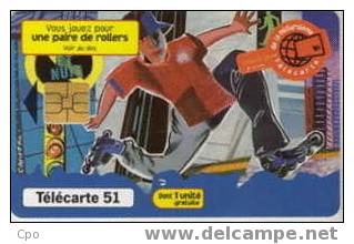 # France 1004  ROLLER 51 U So3 11.99 Tres Bon Etat - 1999