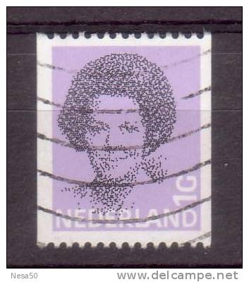 Nederland 1981 Nr 1241A  Kon.Beatrix Waarde 1,00 Ct Rolzegel 2 Zijden Ongetand - Usati