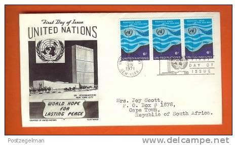 UNO NEW YORK 1971 FDC With Address Lasting Peace 231 - Other & Unclassified