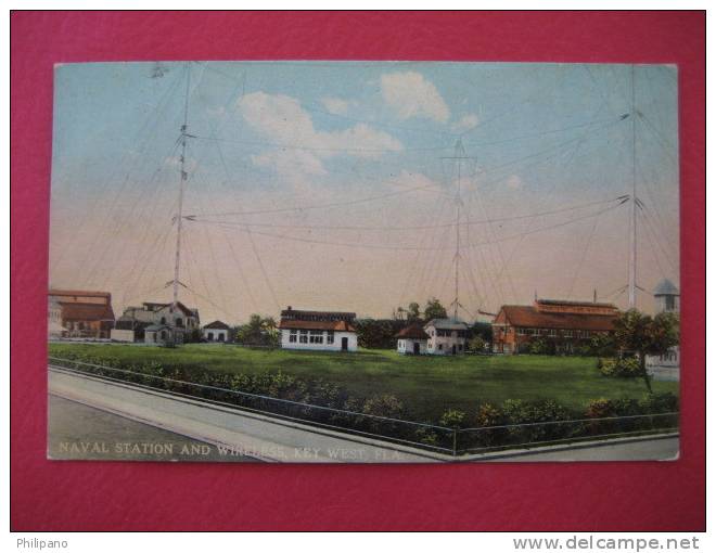 Key West Fl  Naval Station & Wireless   1913 Cancel  ---------( Ref 108) - Key West & The Keys