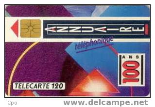 # France 95 F112 CENTENAIRE DE L'ANNUAIRE 120u Gem 04.90 Tres Bon Etat - 1990