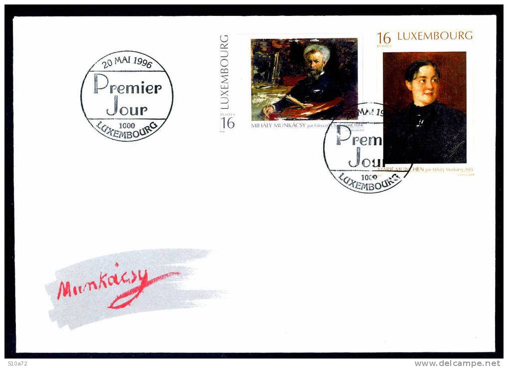 Luxembourg - FDC Yvert Et Tellier 1346/1347 - Tableaux Du Peintre Hongrois Mihély Munkécsy - FDC