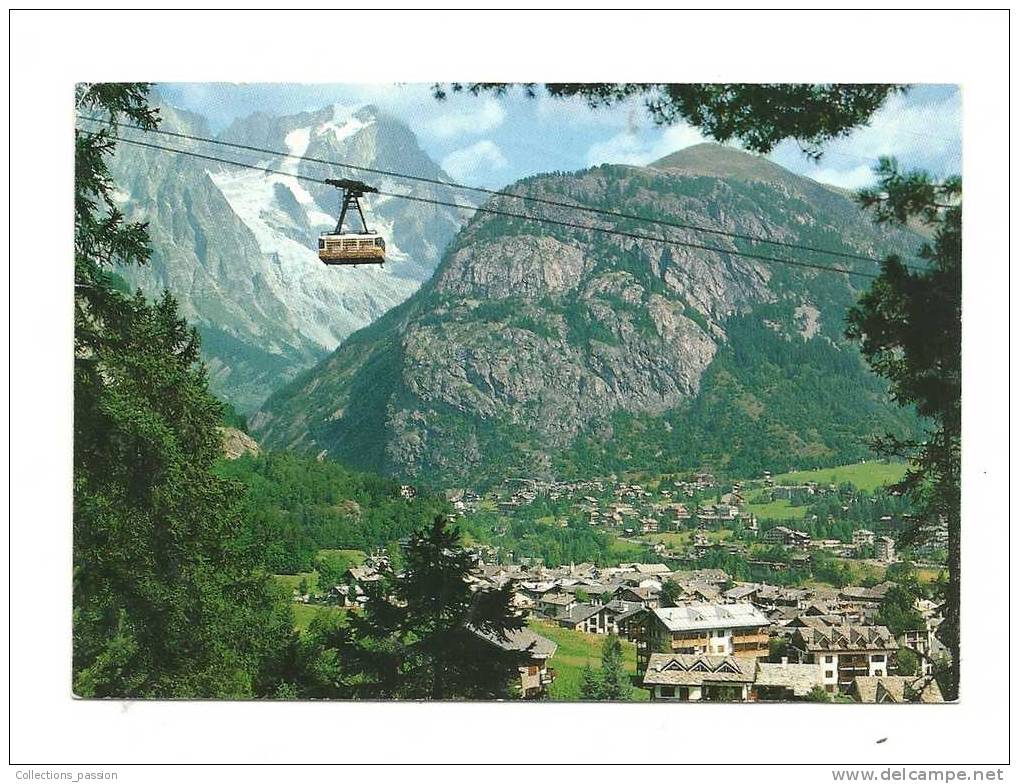 Cp, Téléphérique, Vue Générale, Hameau Dolonne Et Téléphérique Pour Le Checrouit, Voyagée 1990 - Autres & Non Classés