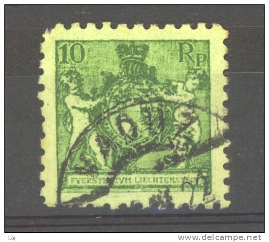 Liechtenstein  :  Yv  49B  (o)        Dentelé 9 1/2           ,    N2 - Used Stamps