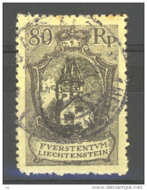 Liechtenstein  :  Yv  58  (o)           ,    N3 - Used Stamps