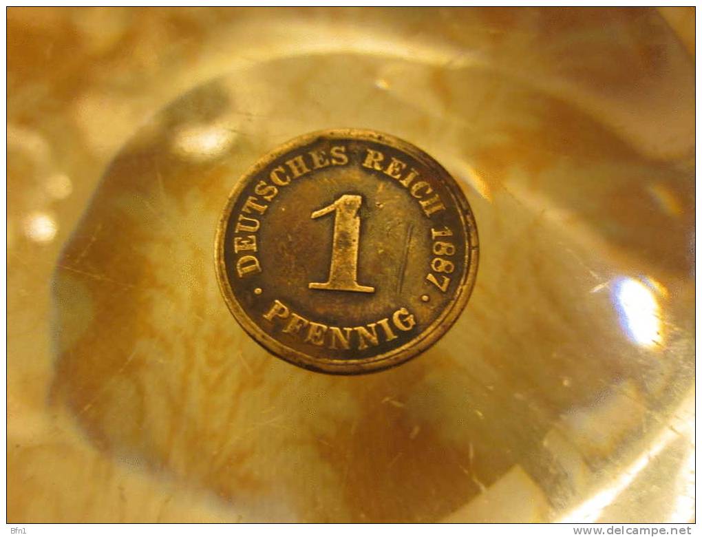 ALLEMAGNE  1 Pfennig 1887 - SPLENDIDE VOIR SCAN - 1 Pfennig