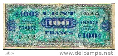 FRANCE - 100 Fr 1944 - 1945 Verso Francia