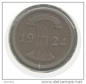 @Y@   Duitsland    1924   2   Pfennig    A  ( D01) - 4 Reichspfennig