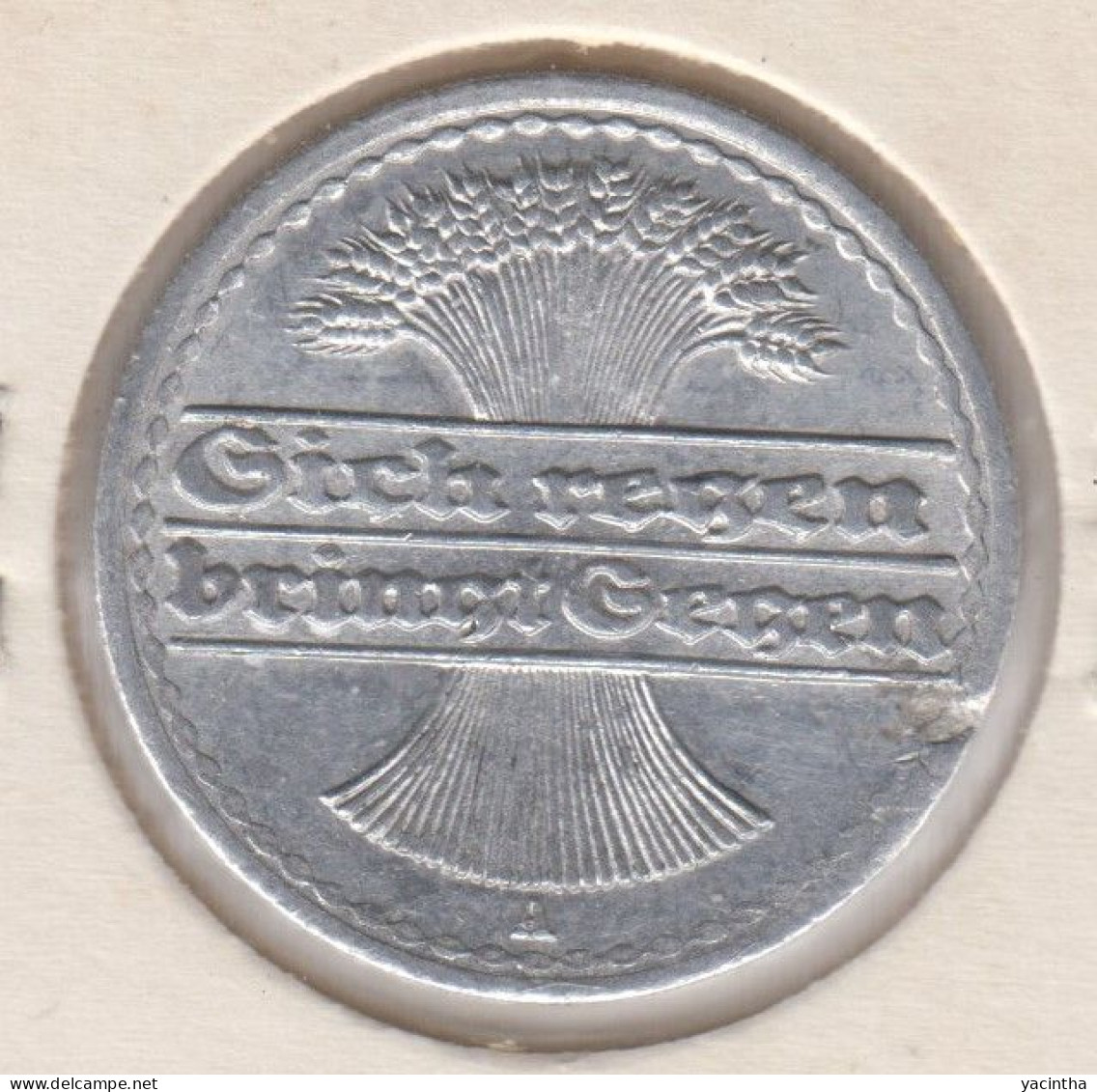 @Y@   Duitsland    1921   50   Pfennig    A  ( D02) - 4 Reichspfennig