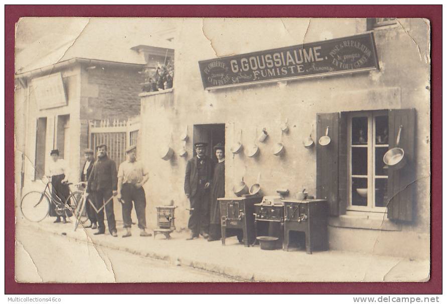 50 - CARTE PHOTO COMMERCE - GOUSSIAUME Fumiste - Possible VILLEDIEU - Autres & Non Classés