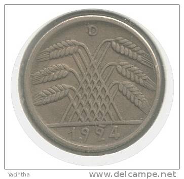 @Y@  Duitsland    1924   10   Pfennig    D   ( D05) - 4 Reichspfennig