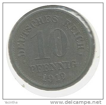 @Y@   Duitsland    1919   10   Pfennig  ( D08 ) - 4 Reichspfennig