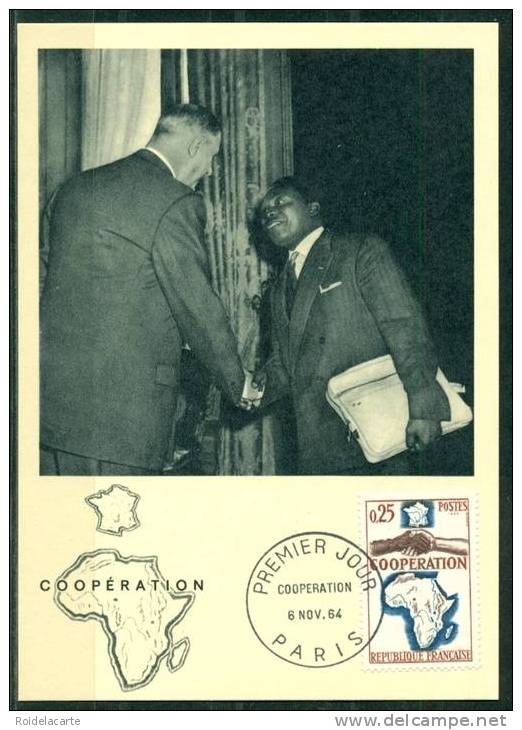 CM-Carte Maximum Card #1964-France # Zusammenarbeit,Coopération ,cooperation France-Afrique # Paris - Other & Unclassified