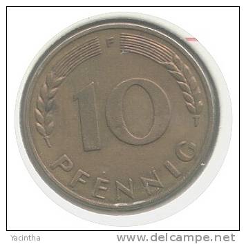 @Y@   Duitsland    1949     10   Pfennig     F   ( D12 ) - 10 Reichspfennig