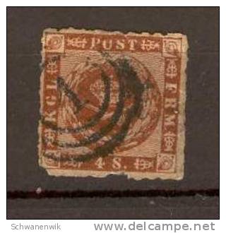 DÄNEMARK , MiNr.9, YT 10, Gestempelt - Used Stamps
