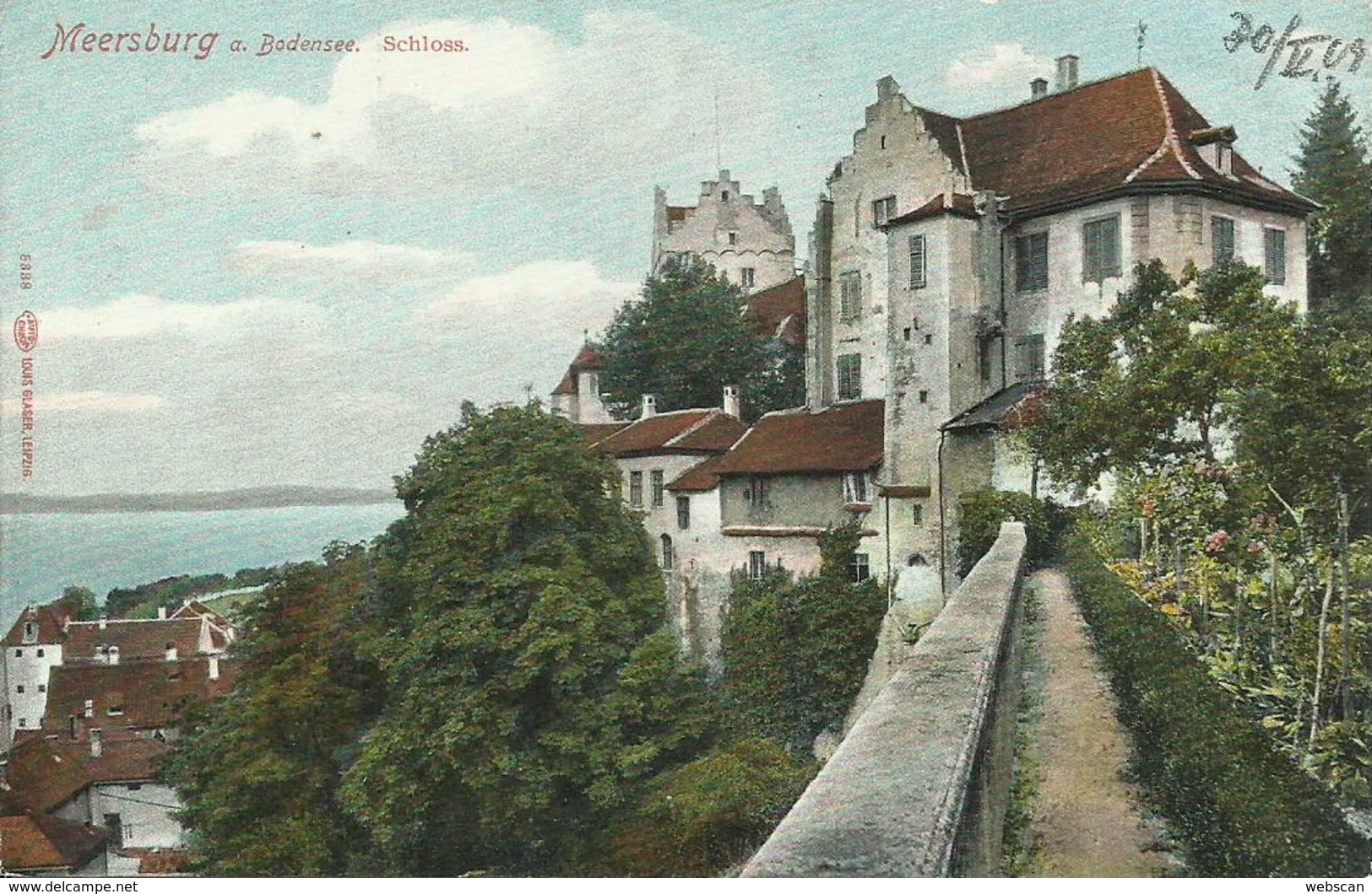 AK Meersburg Schloss Unterstadt Autochrom ~1909 #25 - Meersburg