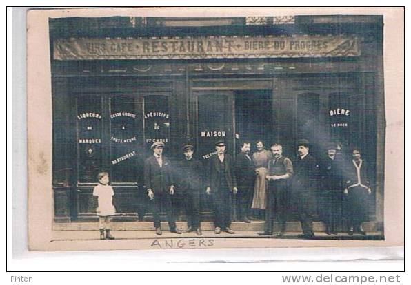 Devanture De RESTAURANT - ANGERS ?- CARTE PHOTO - Restaurants