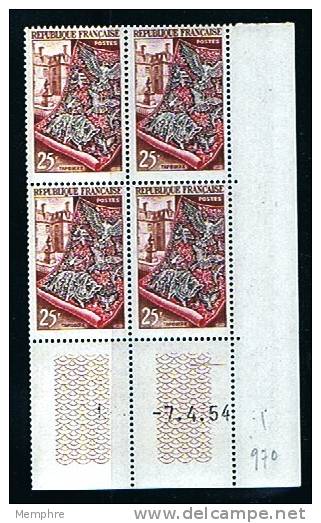 Coin Daté Du 7.4.54   Yv 970  ** MNH - 1950-1959