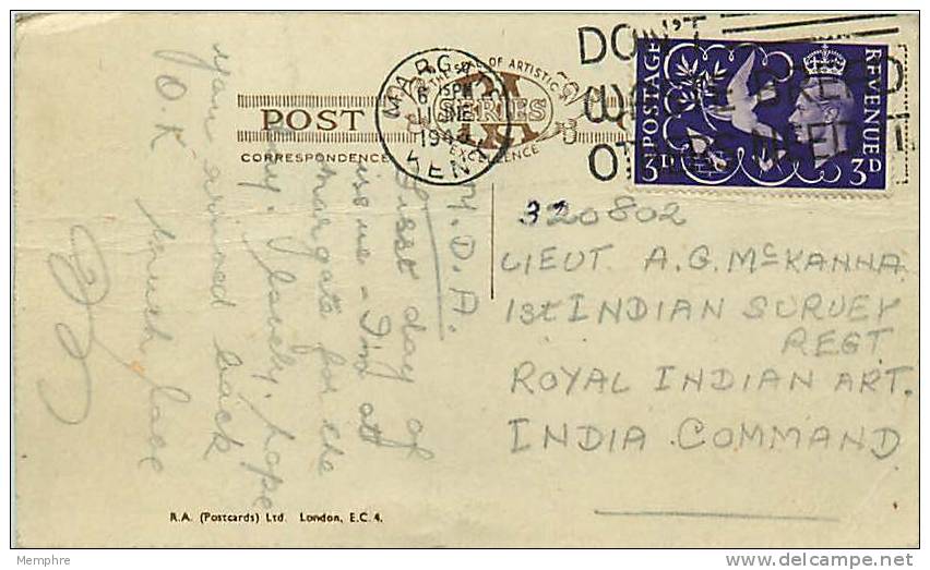 1946 First Anniversary Of Victory  3 D Value FDC On Post Card - ....-1951 Vor Elizabeth II.