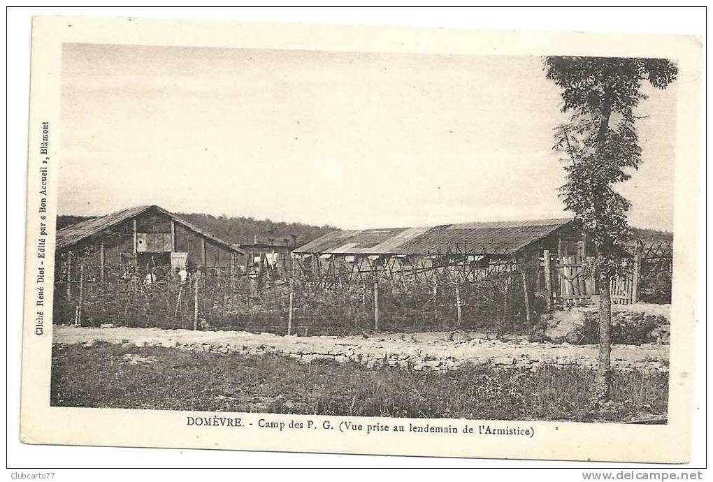 Domèvre-sur-Vezouze (54) : Les Baraquements Provisoire Du Camp Des P.G. Au Lendemain De L'armistice Env  1918 (animée). - Other & Unclassified