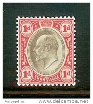 TRANSVAAL 1902 Mint Hinged Stamp(s) Edward VII 1d Red/black  Sacc-nr 103 - Transvaal (1870-1909)